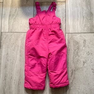 healthtex Bright Pink Insulated Snow Overalls